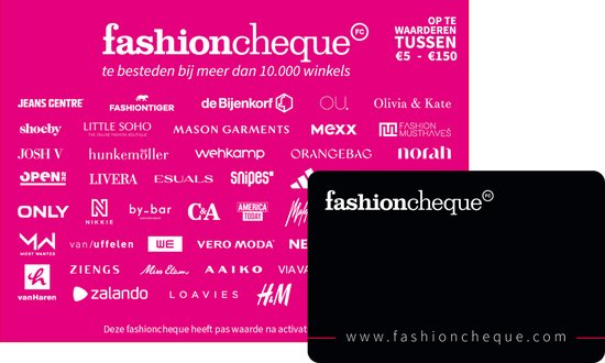 fashioncheque Fashion roze – Cadeaukaart 20 euro