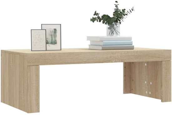 vidaXL Salontafel 102 x 50 x 36 cm, bois , chêne Sonoma gris