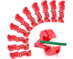 T-connector - snelkoppeling - 20 stuks - kabelverbinder - Verpakking van 20 a...