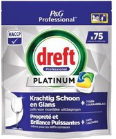 Dreft Platinum Lemon Tablettes pour lave-vaisselle tout en 1 - 75 onglets