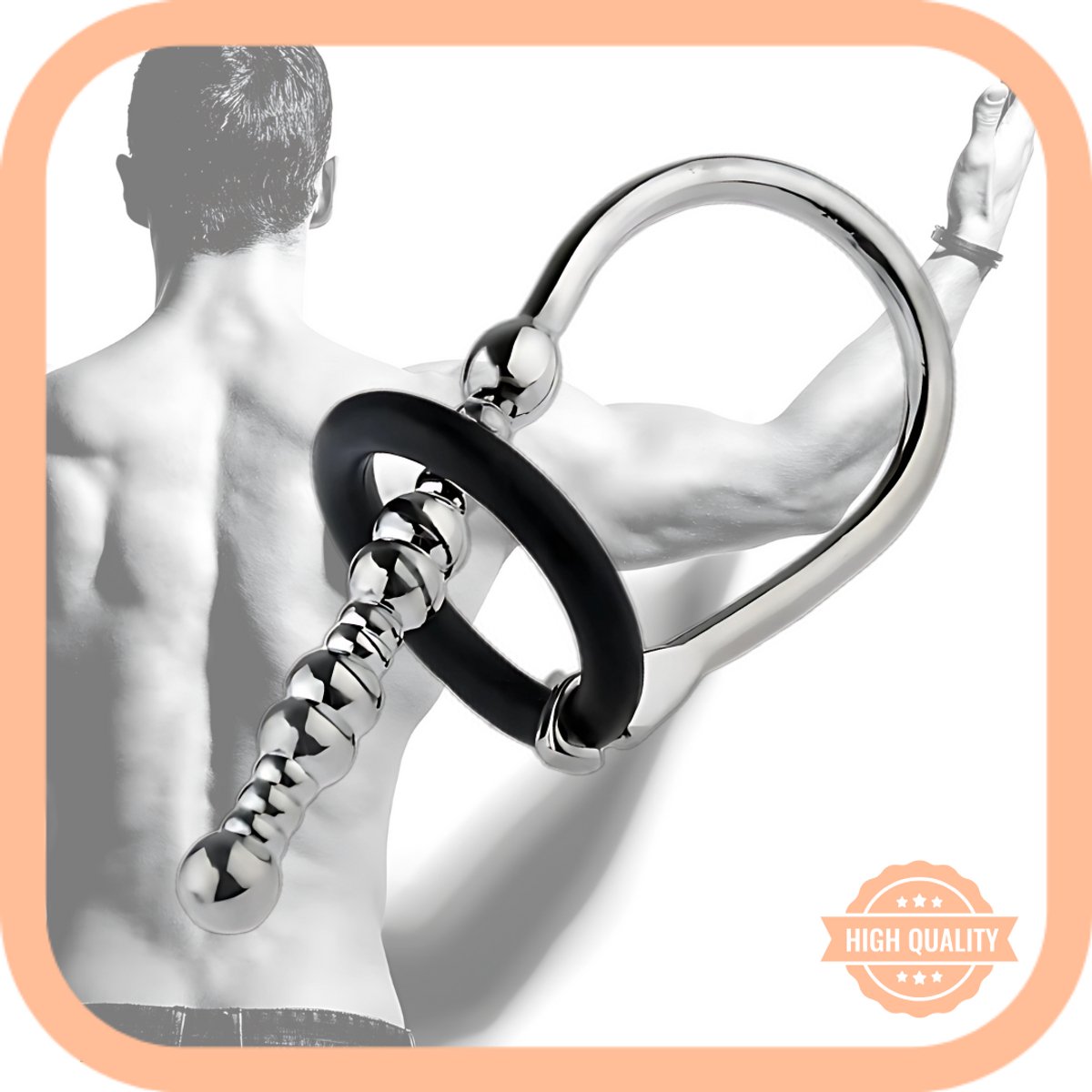 Goedkoopste Urethrale Dilator - RVS met Balletjes - Penisplug - Penisstick - urethrale Kralen - Seksspeeltjes - Urinebuis Plug - Penis staaf