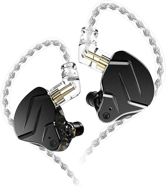 KZ ZSN Pro In Ear Headphone Hybrid Technologie 1BA + 1DD HiFi Bass Metal Écouteurs Casque de Sport Moniteur