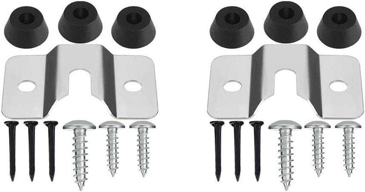 Zeynomax - Muurmontage Dartbord Bevestigingskit met Schroefhaken - Set van 2 Stuks | Dartbord Houder Accessoires Kit met Beugelhaken