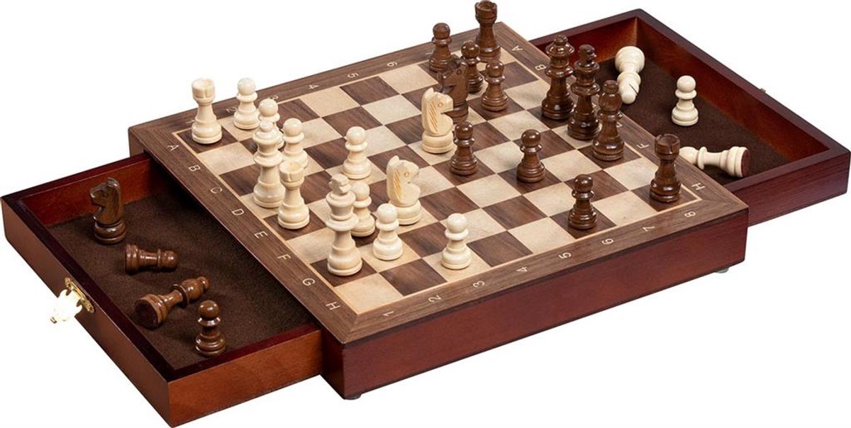 Schaakbord met Schuiven - Magnetisch
