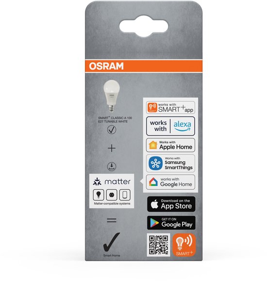 OSRAM SMART+ Matter Faretto LED, 30W, 2400lm, RGBW 16 milioni di colori