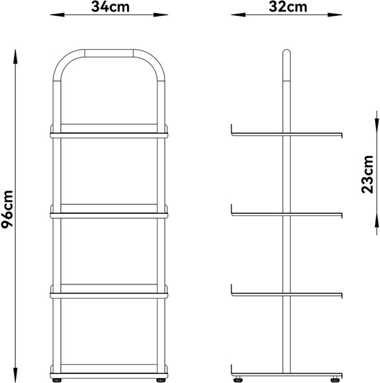 en.casa Schoenenrek met een breedte van 50 tot 75 cm kopen? Kijk snel