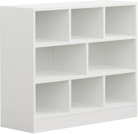 VDD – Vakkenkast – Wandkast – Vakkenkast Wit – Vakken Kast – Wandkastje – Wandkasten – Wandkasten Woonkamer – 8 Vakken – Wit