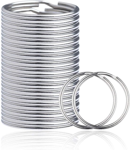 Sleutelringen - 25 mm - 1.2mm - 50 stuks - Sleutelring