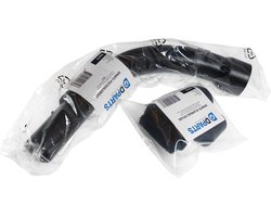 Dparts pistoolgreep met plumeau geschikt voor Miele - 35mm - vervangende greep, handvat, zuigmond, stofzuigermond, handgreep - miele onderdelen stofzuiger - Voor Compact, Complete, C1, C2, C3, S500, S600, S700, S800, S4000, S4, S5000, S5, 9442601