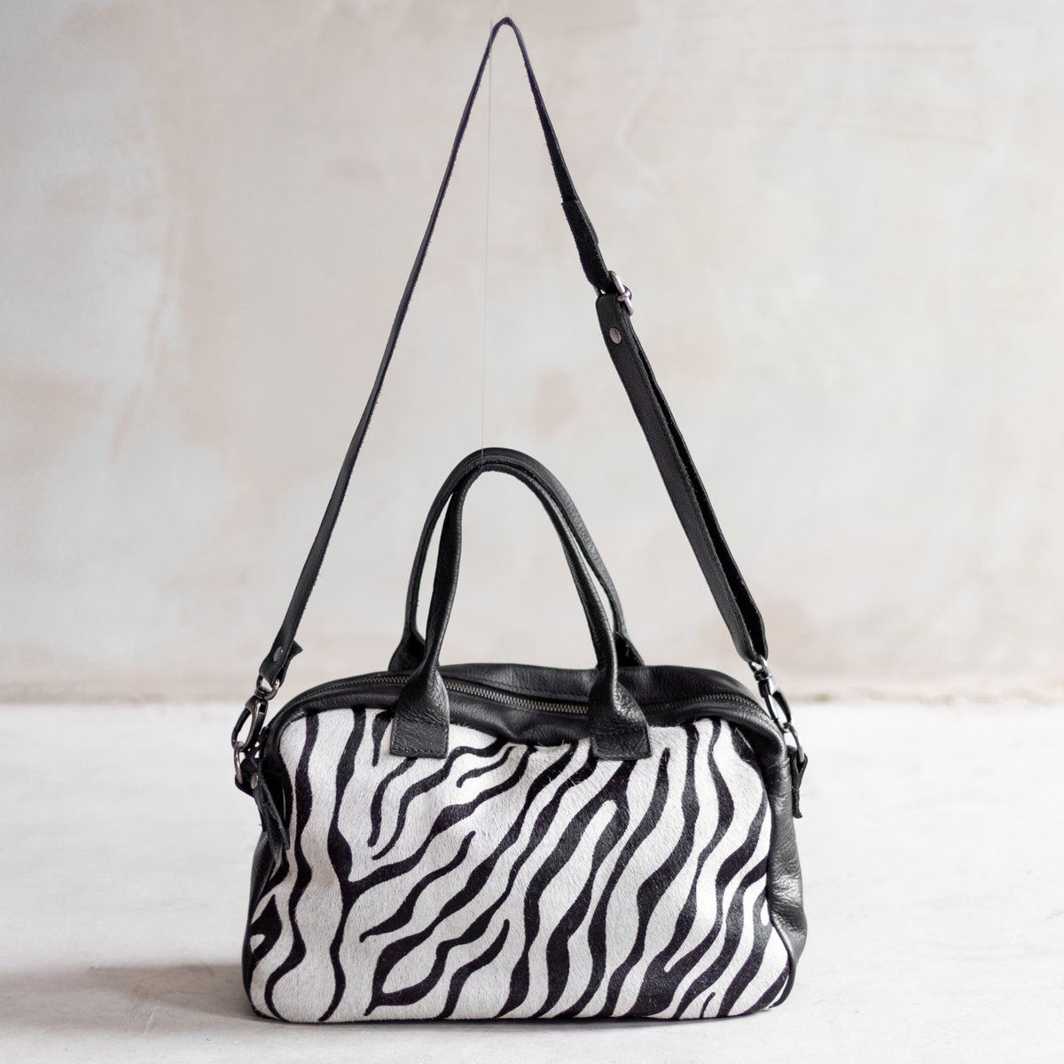 Tas Milou - Zwart/zebra