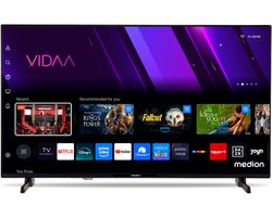 MEDION Full HD TV 100,3 cm (40 inch) (Smart TV, HDR, VIDAA Store, Netflix, Prime Video, Disney+, DAZN, Paramount+, HbbTV, PVR, Bluetooth), MD 840101