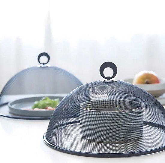 Solud® 2x Vliegenkap 30 CM - Voedselkap - Vliegenverjager voor op tafel - Foodcover - Vliegenvanger — afbeelding 2