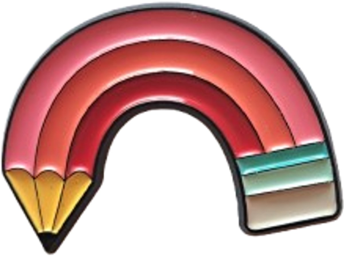 Pin Broche - Potlood Leraar - Kledingsped - Speldje voor rugzak of kleding - Kleine cadeautjes - enamel pin - Grappige badge - 1 stuk