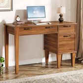 Bol.com TRIBESIGNS Bureau - Computerbureau omkeerbare lades - Computertafel met 3 lades - Bureautafel voor Thuiskantoor - 120 x ... aanbieding