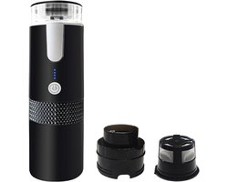 Draagbare koffiezetapparaat, 170 ml (6 oz) elektrisch koffiezetapparaat, Amerikaanse koffie voor gemalen koffie en K-Cup-capsules, USB-oplaadbaar klein reiskoffiezetapparaat voor buiten, reizen en auto