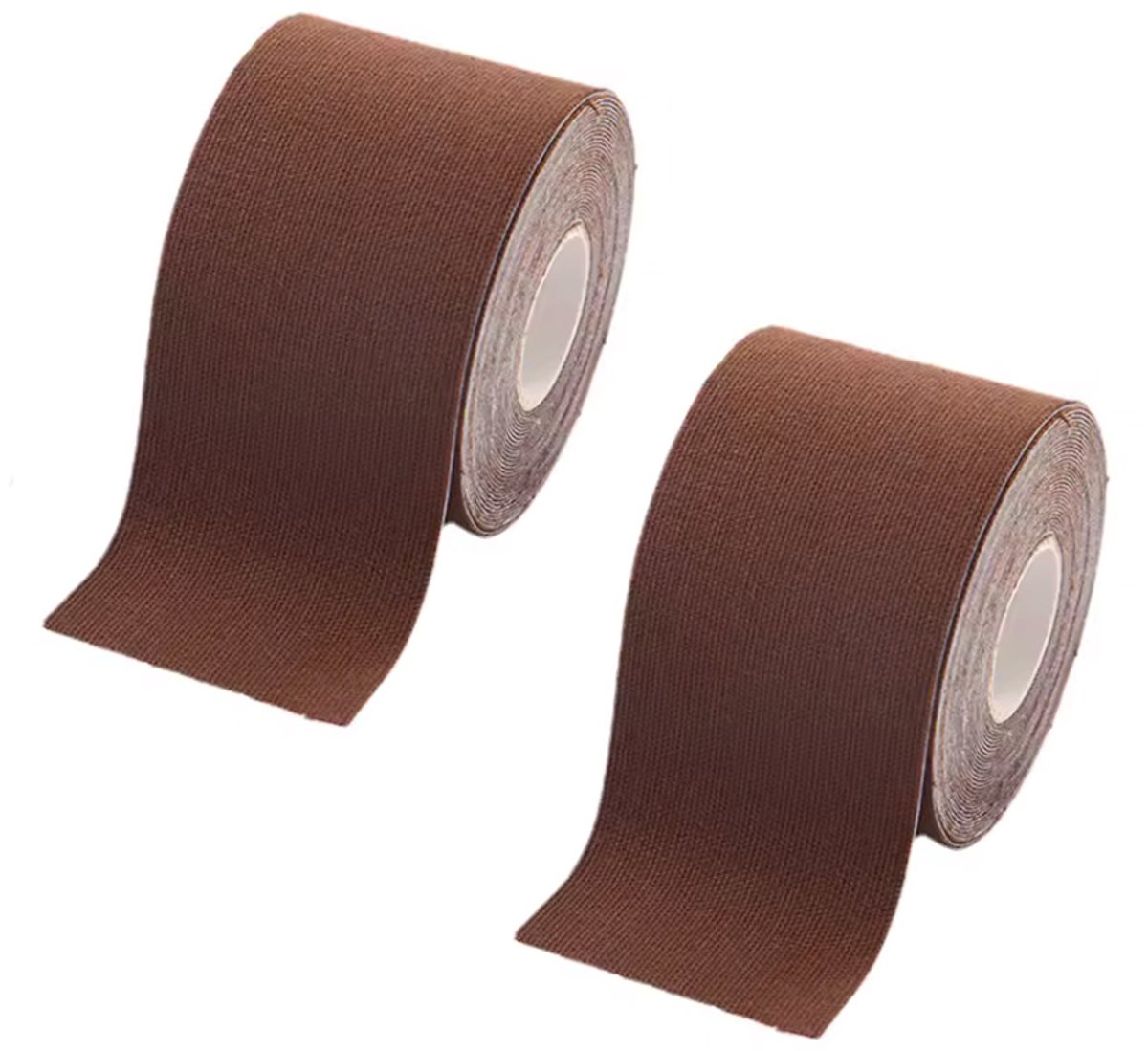 Boobtape - Borst tape - Bra tape - BH tape - 5 Meter - Bruin - 2 rollen - Handige tape om jouw borsten op hun plek te houden - Jurktape - van CHPN