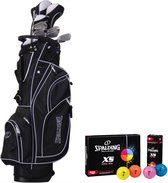 Spalding True Black - Coffret de golf 14 pièces pour homme - Shafts en Graphite - Droitier - 12 Balles de golf incluses