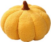 Pompoenkussen, Halloween Pompoen Decoratief Kussen, Zacht Pluche Kussen Herfst Pompoen Kussen Pompoen Decoratie, Pompoenkussen Kussen voor Home Halloween Decoratie(Off-white,20cm