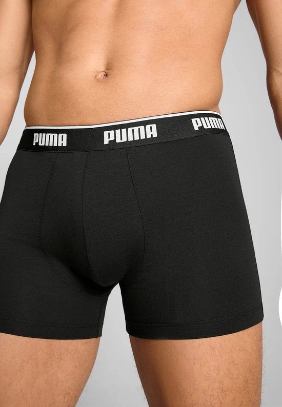Lot de 3 boxers Puma pour homme - Sous-vêtements en coton pour homme - Sous-vêtements L - Zwart