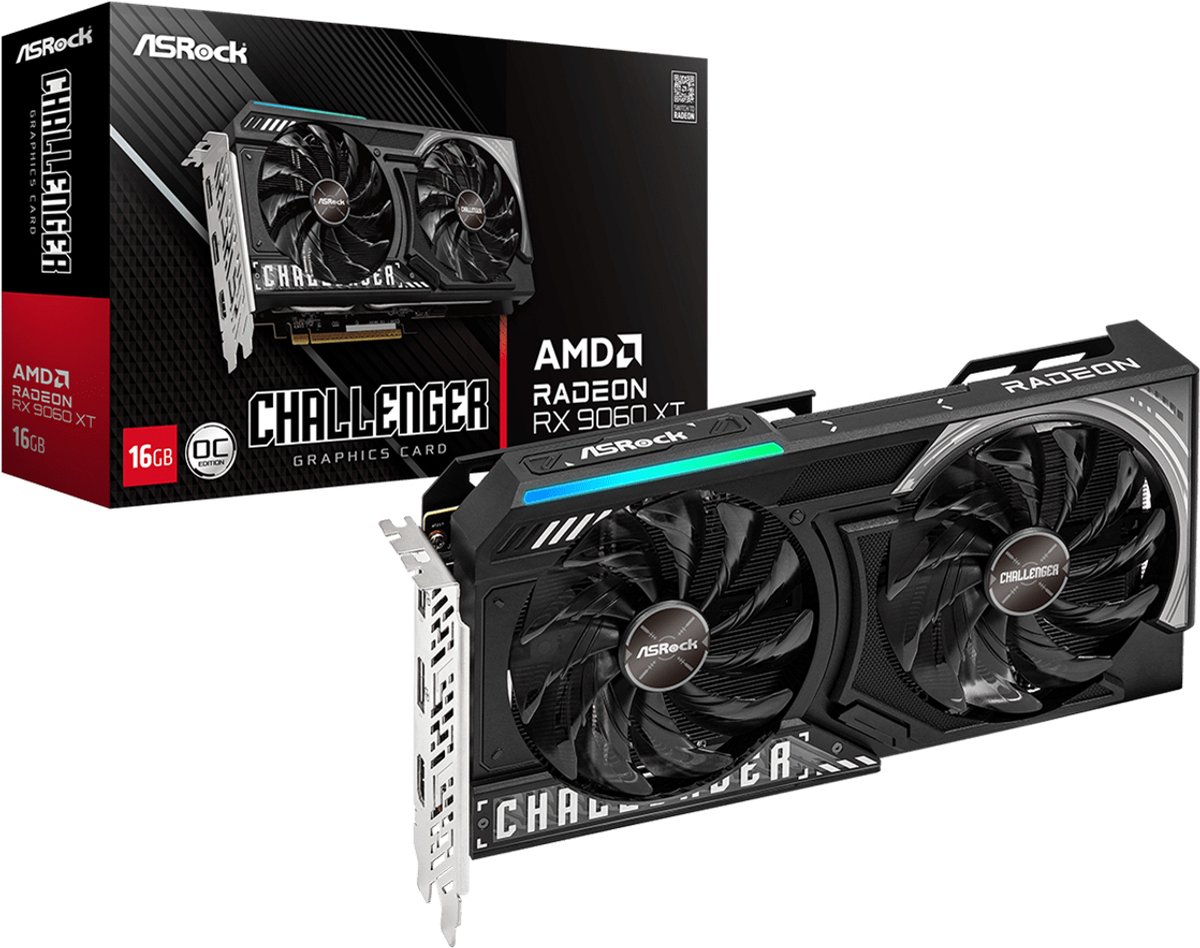 ASRock Radeon RX 9060 XT Challenger OC 16GB grafische kaart