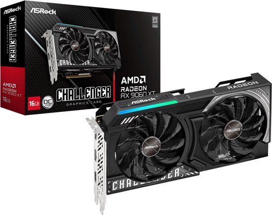 AMD Radeon RX 9060 XT 16GB GDDR6 128-bit PCIe 5.0 7680×4320 Pixels 1x HDMI 2x DisplayPort