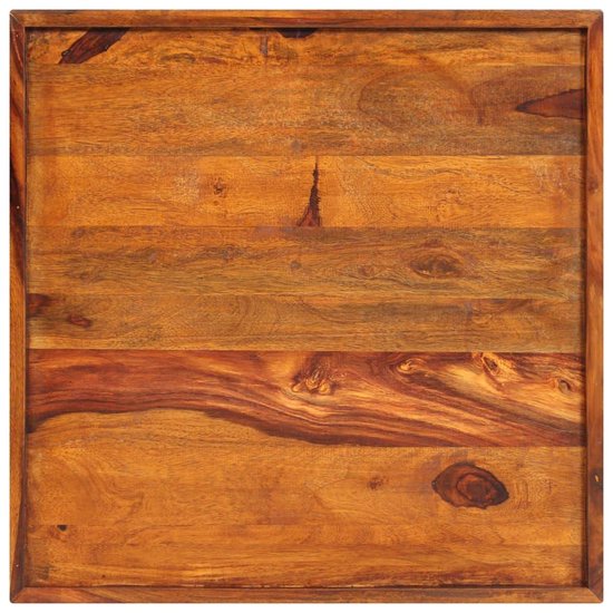 vidaXL Dienblad 50x50 cm massief sheeshamhout