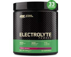 Optimum Nutrition Electrolyte Powder - Bosvruchten - Elektrolyten Sportdrank - Poeder - Suikervrij - Electrolytes Drink - 246 gram (33 Servings)