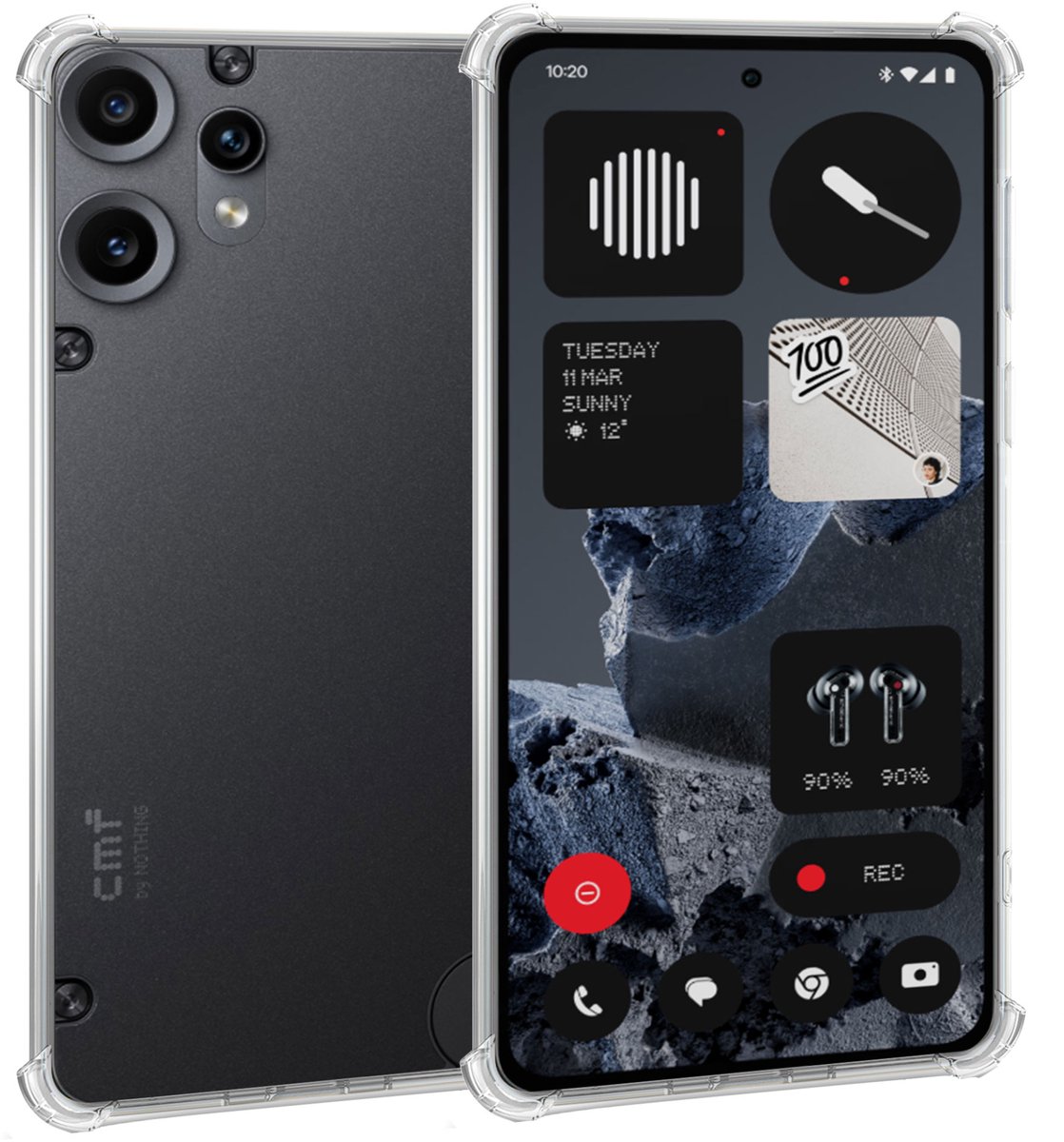 ChiGuard Hoesje Geschikt voor CMF Phone 2 Pro Hoesje - Shock Proof Case – Cover Transparant