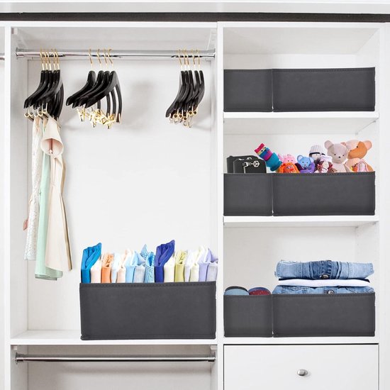 2 stuks opbergdozen 7 cellen lade beha-organizer, opvouwbare