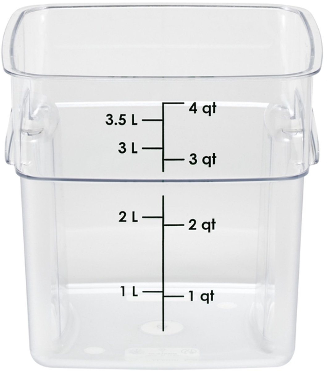 Cambro FreshPro Camsquare Vershouddoos 3.8Ltr - CU137 - Restaurant - Hotel - Professioneel zonder deksel