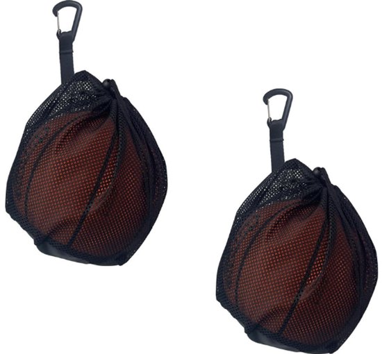 Sac Filet Zasiene Pour Basket, Foot, Volley – 2 Pièces, 60 Cm, Nylon Tressé, Bleu-jaune Et Noir-jaune