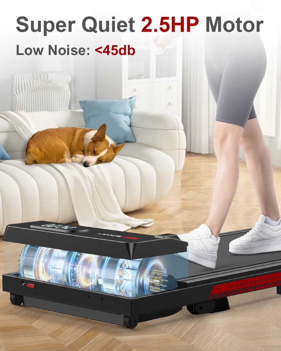 Opvouwbare loopband 4-in-1 - Elektrische 2,5 pk thumbnail 5
