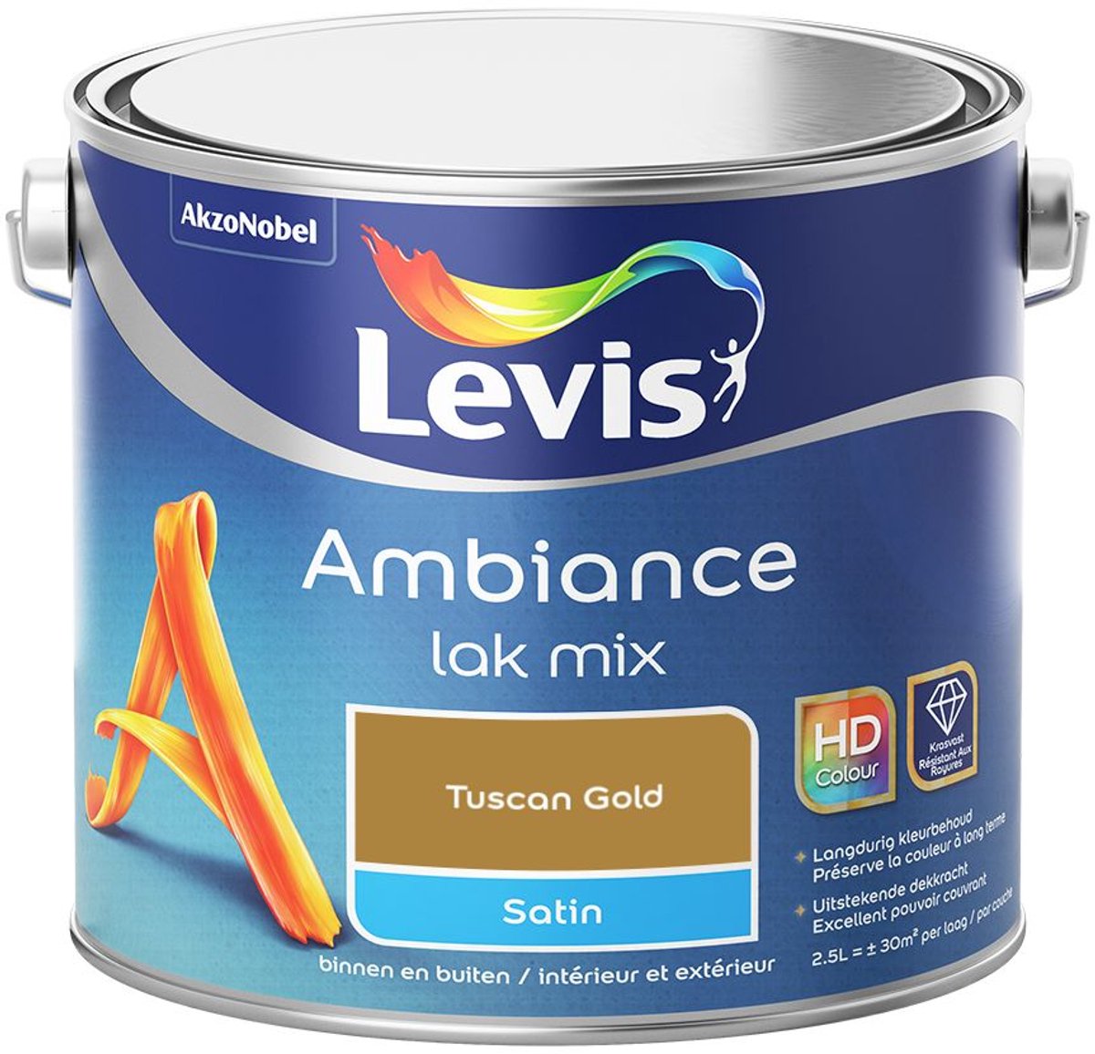 Levis - Ambiance Lak Satin Mix - Tuscan Gold - Mengverf - 2,5 L