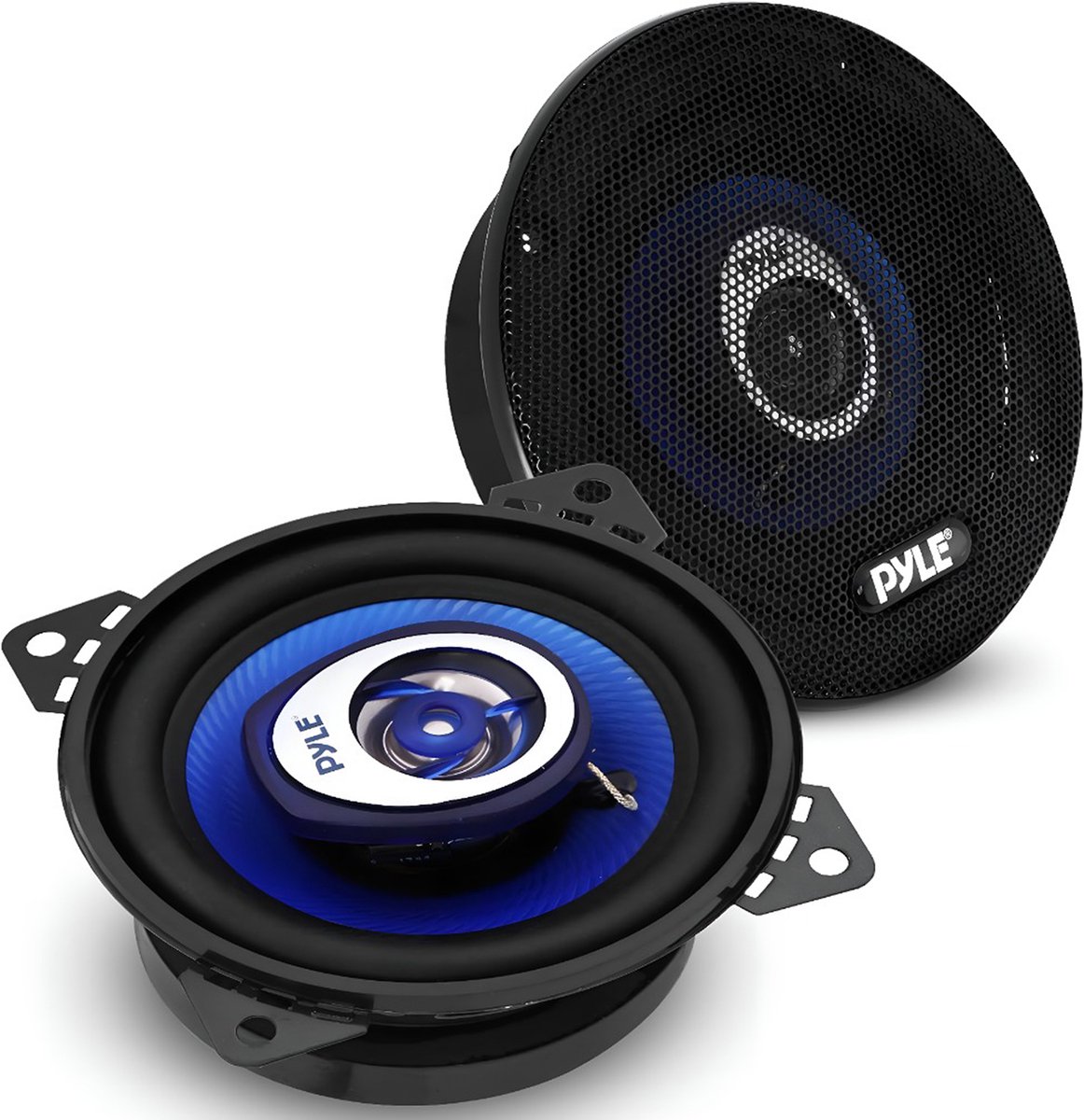 Pyle AutoLuidspreker - Drieweg Auto Speakers- Ronde Vorm- Triaxiale Autoluidsprekerset - 360Watt - Blauw