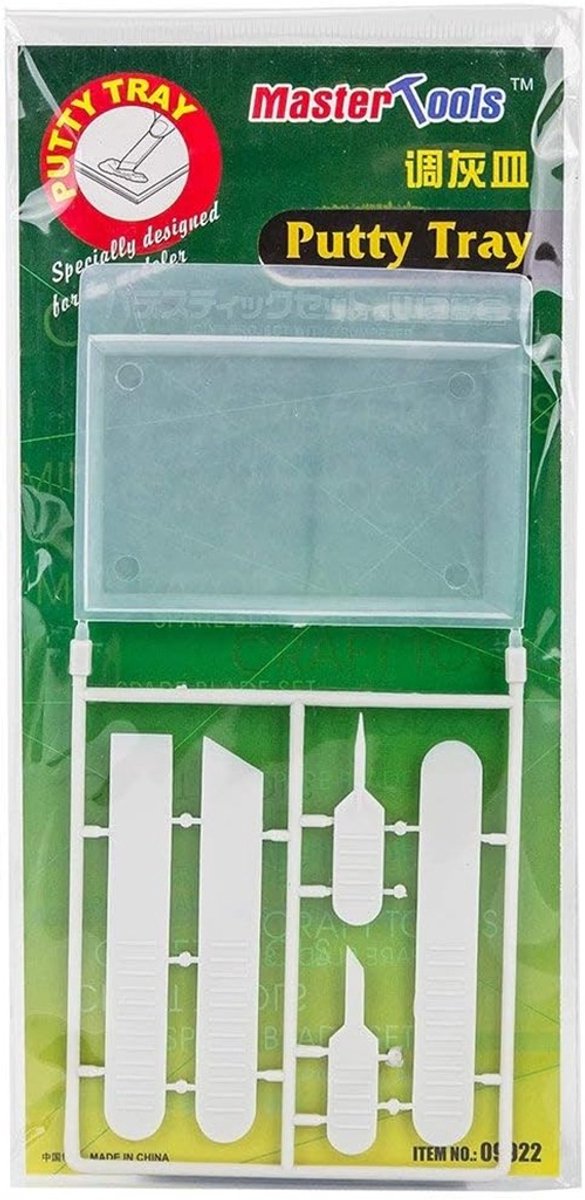 Master Tools Hobbylijm - 09922 Klein Plamuur - Putty Bakje Gereedschap