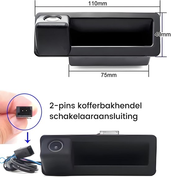 Achteruitrijcamera Geschikt voor BMW E60 E61 E70 E90 E91 E92 E93 E84 E88 E82 E71 E72 — afbeelding 3
