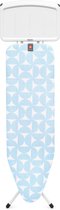 Brabantia Planche à repasser B - avec support pour centrale vapeur - 124 x 38 cm - Fresh Breeze