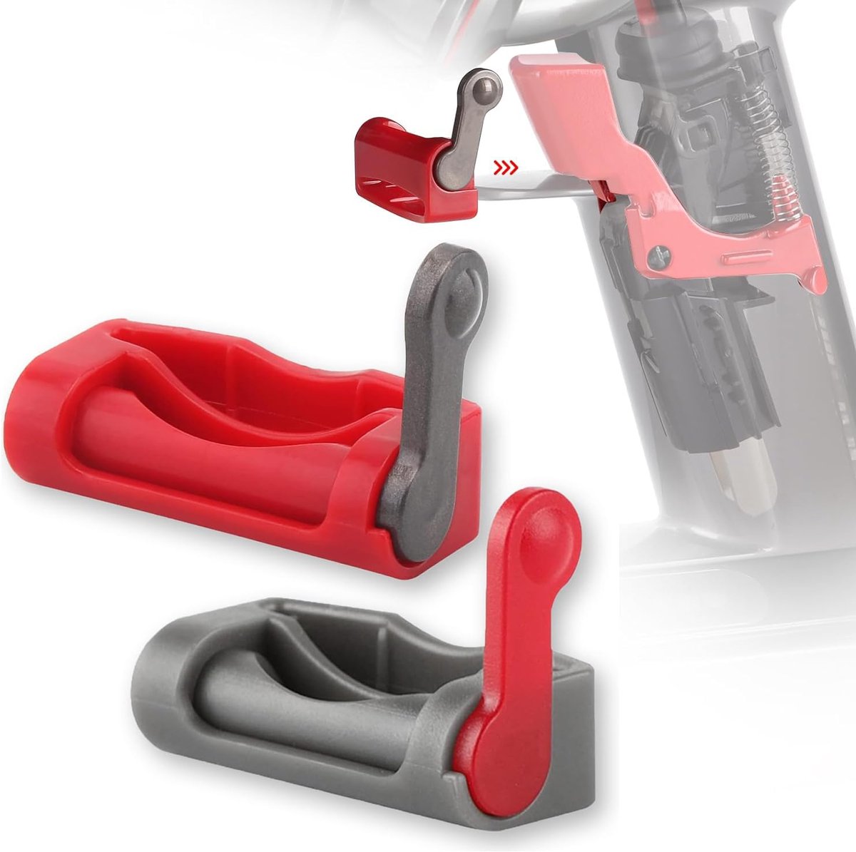 Trigger Lock Geschikt Voor Dyson Aan Uit Knop V15 / V11 / V10 / V8 / V7 / V6 - Schakelaar Vergrendeling - Handige Accessoires En Onderdelen Steelstofzuiger - Handgreep Clip - Vergrendeling Switch Button Trigger - Onderdelen Steelstofzuiger - 2 Stuks