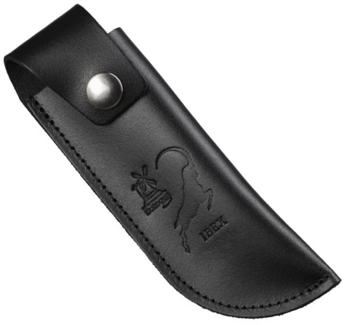 Robert Herder Lederen Schede met Riembevestinging tbv IBEX 80 mm – Zwart