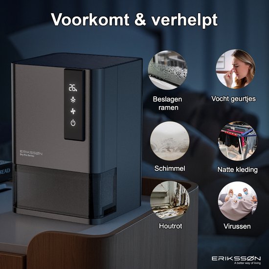 Déshumidificateur Erikssøn Série Pro - Zwart