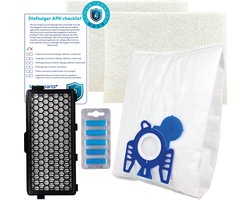 Multaparts® stofzuiger-APK set geschikt voor Miele Complete C2, Complete C3, S5, S8 serie | Complete onderhoudsset met stofzuigerzakken type GN (10 x), motorfilter (2 x), HEPA filter, geursticks (5 x), APK-checklist & APK-sticker