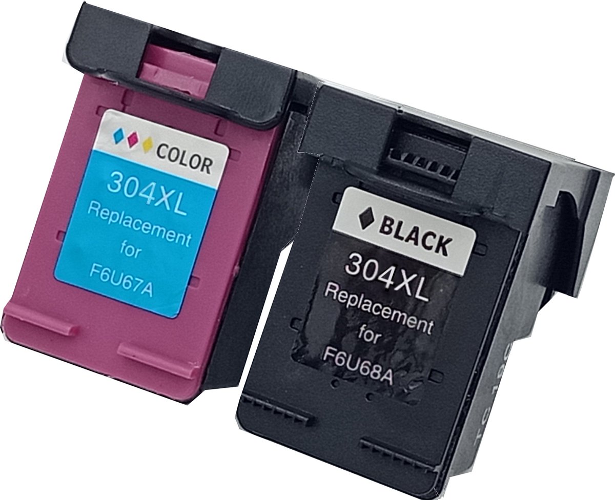 KATRIZ® Inkt HP 304XL Zwart & Kleur – Remanufactured Huismerk |Geschikt voor HP DeskJet 2600 / 2620 / 2621 / 2622 /2623 / 2624 / 2630 / 2632 / 2634 /2652 / 2655 / 2675 / 2676 / 2677 / 2678 / 3700 / 3720 / 3730 / 3732 / 3733 / 3735 / 3750 / 3760
