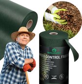 Geotextile/Agrotextile Contre Les Mauvaises Herbes, Toile De Paillage, Marron 50g 1,1m X 30 M