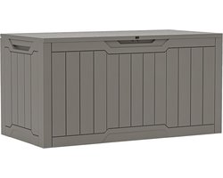 Imperatoris - Opbergbox - Tuinkussenbox - Waterdichte Tuinbox met Deksel - Opbergdoos - Opbergboxen voor Buiten - Tuinmeubelen - Opbergboxen - 380 Liter - ‎55 x 58,5 x 115 cm - Taupe