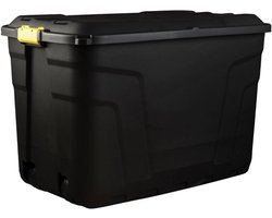 Imperatoris - Opbergbox - Tuinkussenbox - Waterdichte Tuinbox met Deksel - Opbergdoos - Opbergboxen voor Buiten - Tuinmeubelen - Plastic Opbergboxen - 190 Liter - ‎99,7 x 59 x 66 cm - Zwart