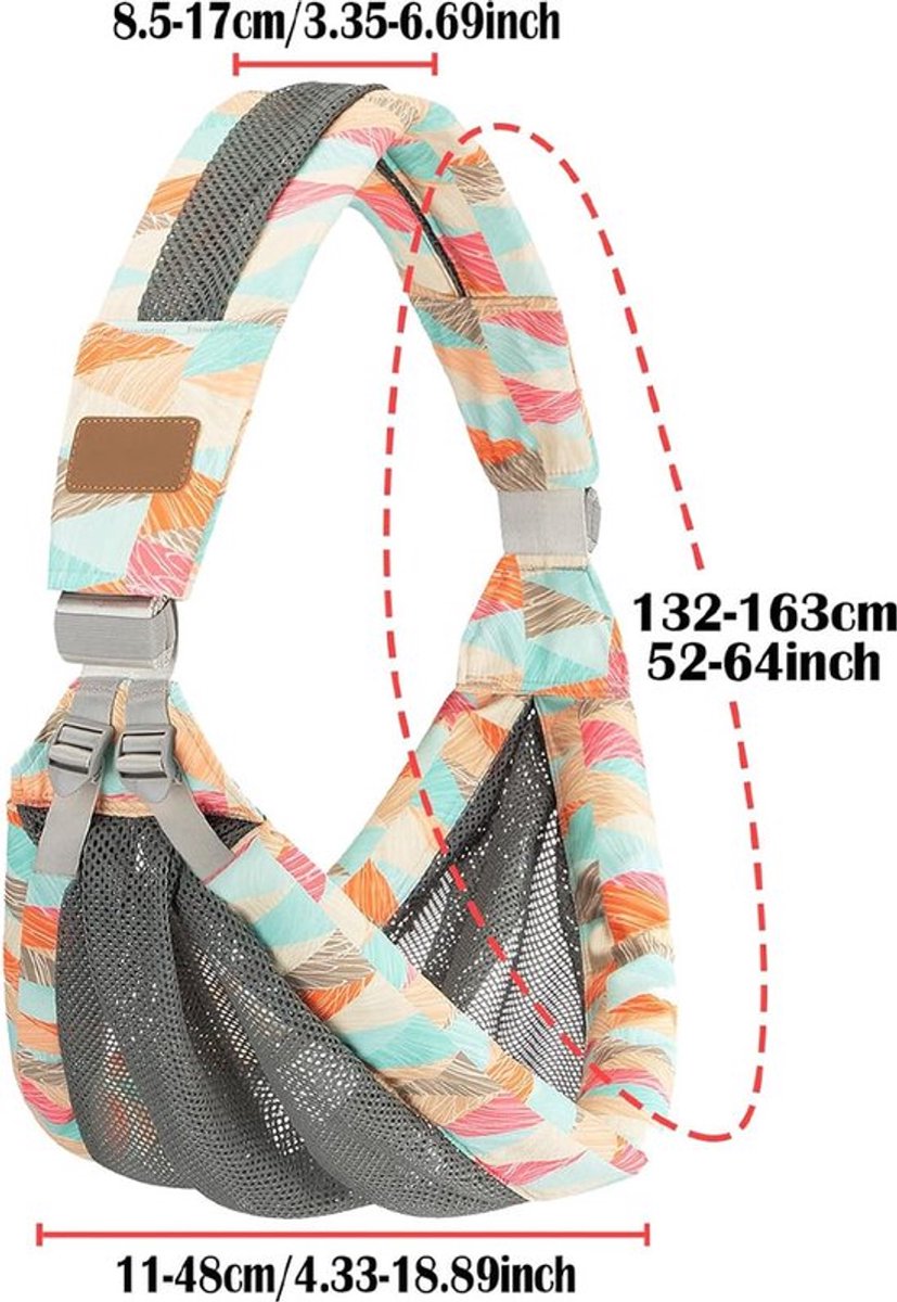 Draagzak - Ergonomische Draagzak - Buikdrager - Baby Vanaf Geboorte Tot 3 Jaar - Heupdrager - Baby Carrier - Babydrager - Baby En Peuter Heupzitje - Comfortabel & Snel - Ademend - Verstelbaar - Voor Buik, Heup En Rug - Kleurrijk – foto 2