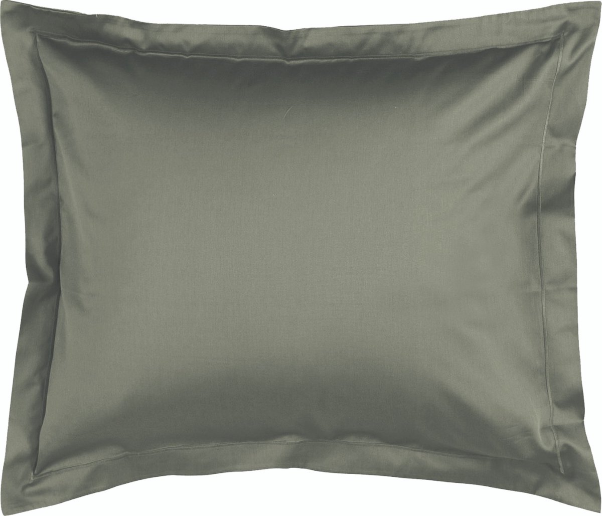 Linolux Kussensloop Uni Satijn Olive 60x70