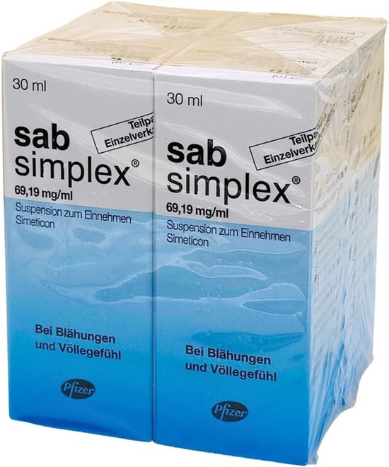 Sab Simplex 4x30ml - tegen krampjes baby | bol