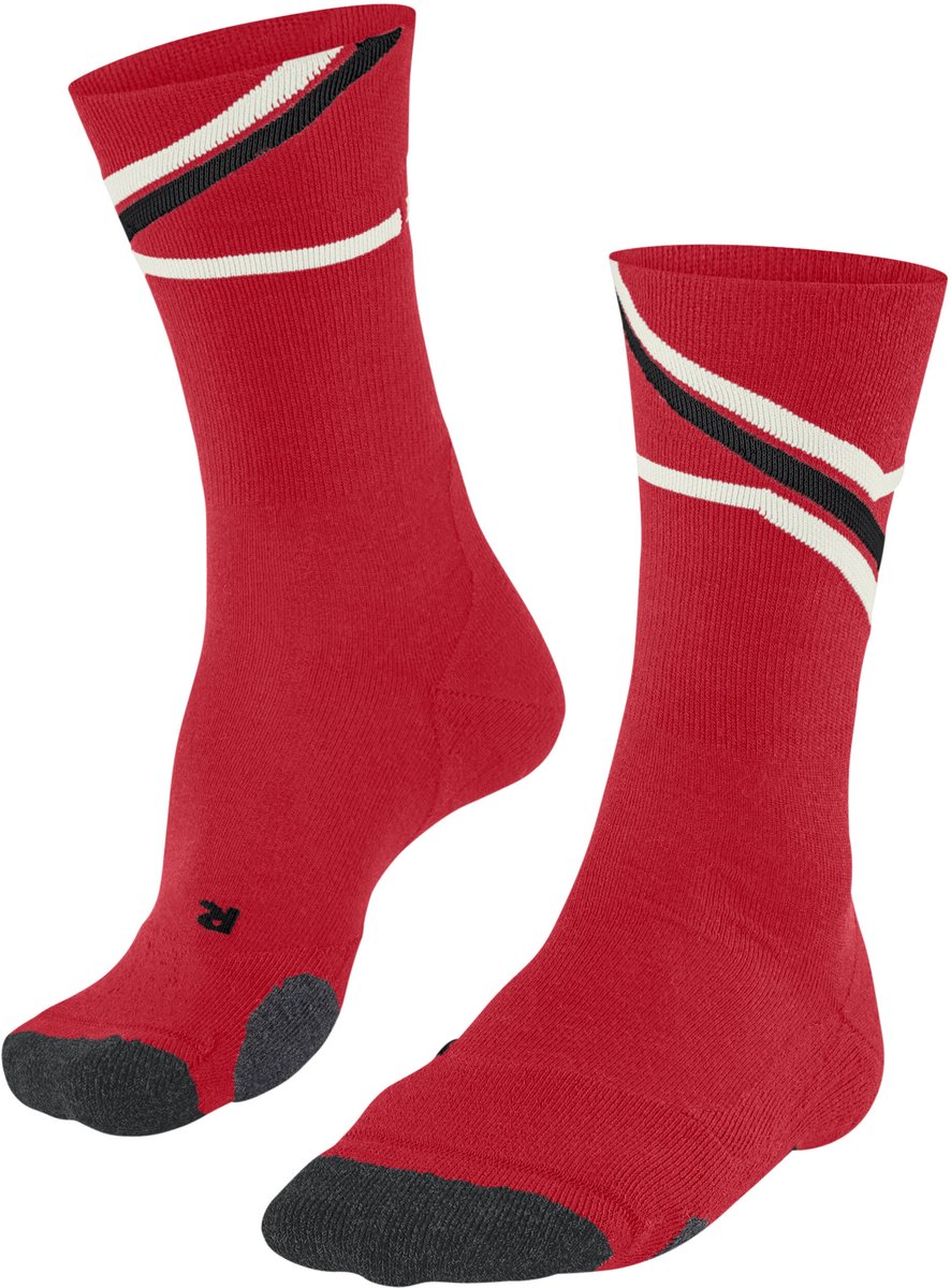 FALKE TK2 130 Years anti-blaar dik wol functioneel materiaal wandelsokken dames Rood