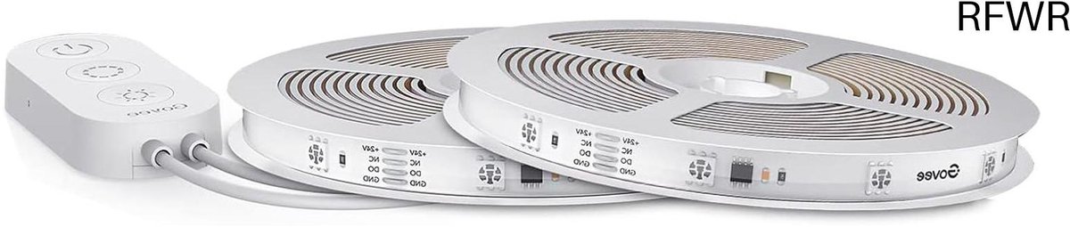 RFWR® LED-strip 30m met RGBIC, Alexa en Google Assistant bediening, slimme app bediening, muziek synchronisatie voor slaapkamer, keuken, bureau